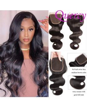 10A lace closure 4*4inch body wave