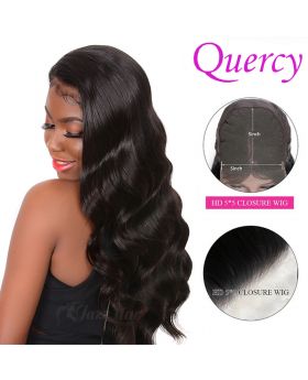 HD 5*5 lace closure wig 180% body wave