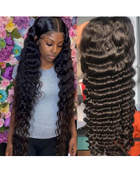HD Lace 13*4 Full Frontal Wig 180% Deep wave