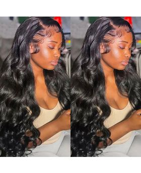 Transparent lace 13*6 Full Frontal Lace wig 180% Body Wave