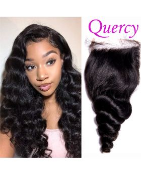 10A lace closure 4*4inch loose wave