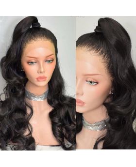 Transparent lace 13*4 Full Frontal Lace wig 200% body wave