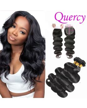 8A 3 bundles with HD lace closure 5*5inch body wave