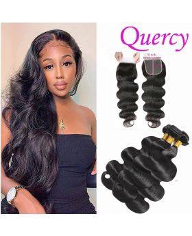 9A 3 bundles with HD lace closure 5*5inch body wave