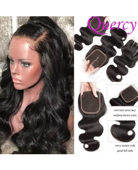 9A lace closure 4*4inch body wave