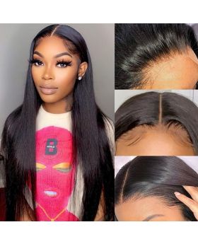 Transparent lace 13*6 Full Frontal Lace wig 180% Straight
