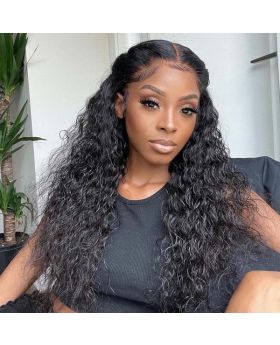 Transparent lace 13*6 Full Frontal Lace wig 180% Water Wave