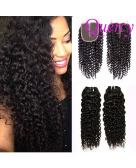 10A 2 bundles with lace closure 4*4inch Water wave