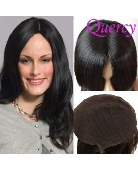 Jewish wig straight natural black color